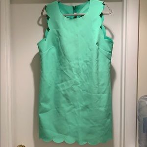 J.Crew scallop hem dress.